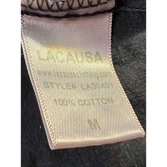 Lacausa Womens Reina Mini Dress Size Medium Ruffle‎ Adjustable Straps Black - Picture 12 of 12